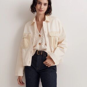 Madewell Chino Boxy Shirt-Jacket